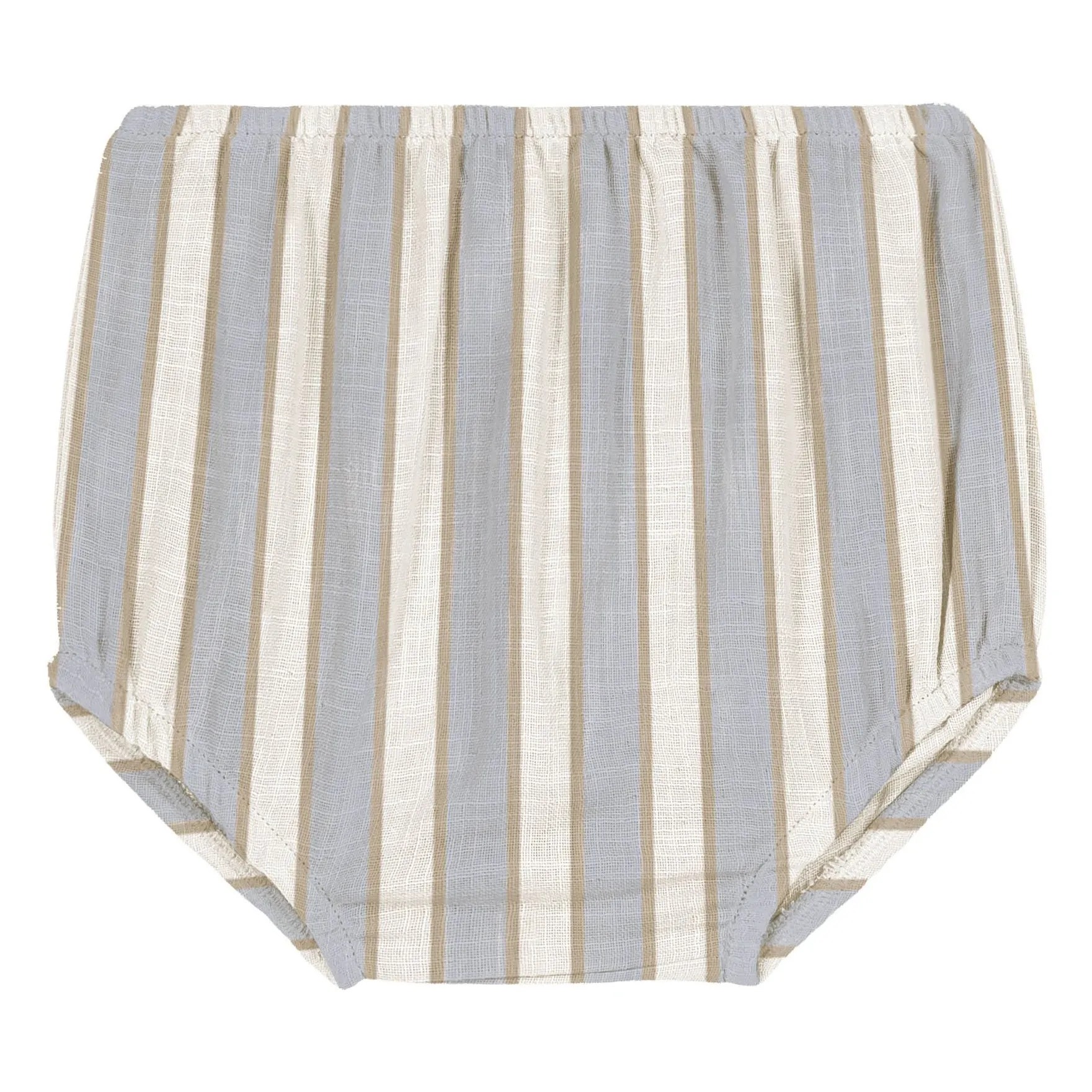Studio Bohème Pale Blue Ami Striped Organic Cotton Bloomer