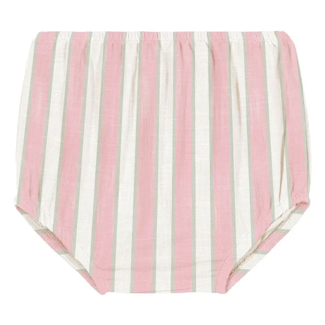 Ami Striped Organic Cotton Bloomer | Pink