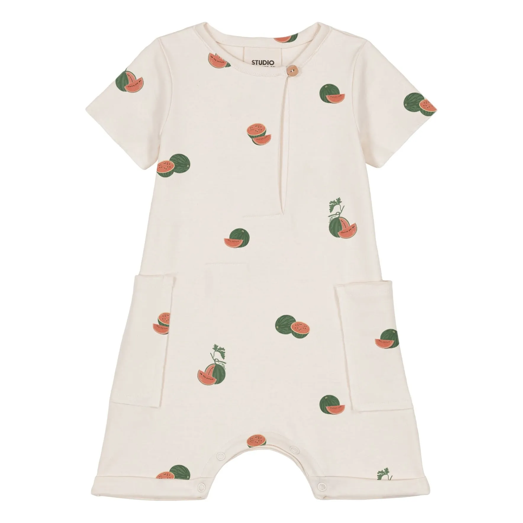 Studio Bohème Ecru Combishort Aimé Watermelon Organic Cotton