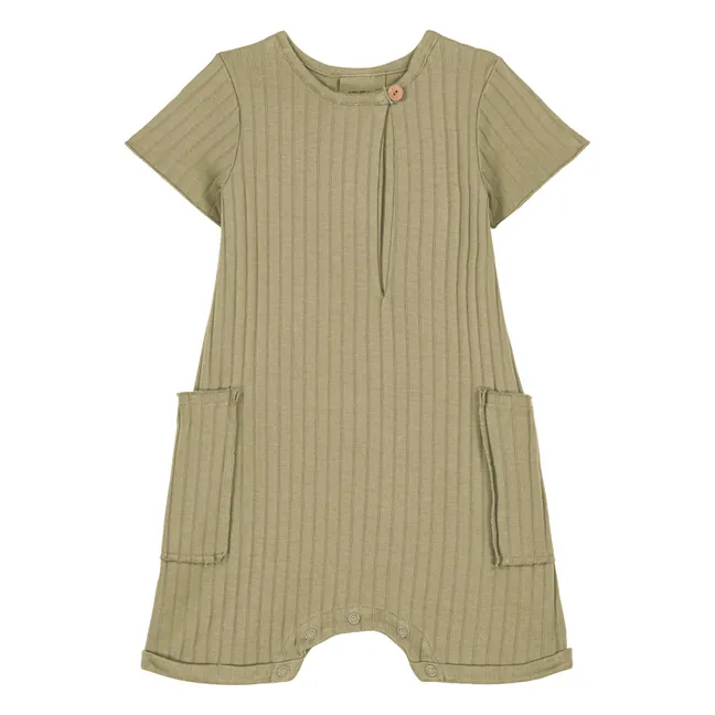 Mono de punto elástico Aimé Organic Cotton | Khaki