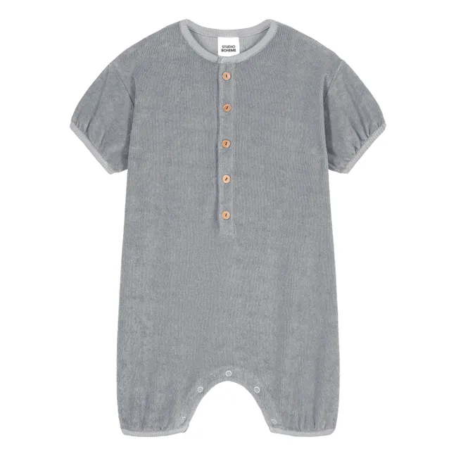 Bebecito Einteiler Frottee Bio-Baumwolle | Grau