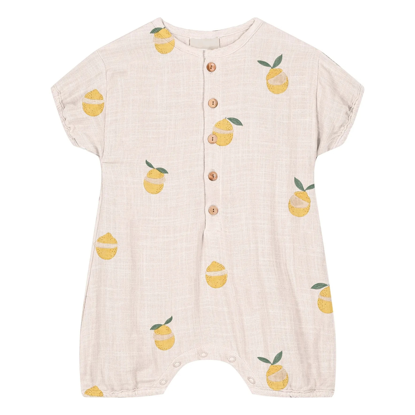 Studio Bohème Ecru Combishort Bebecito Lemons Organic Cotton