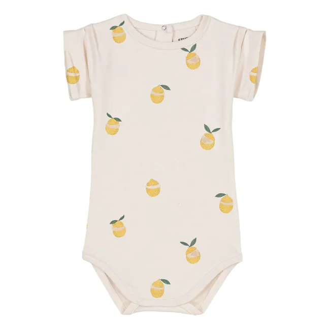 Body Bama Citrons Coton Bio | Ecru
