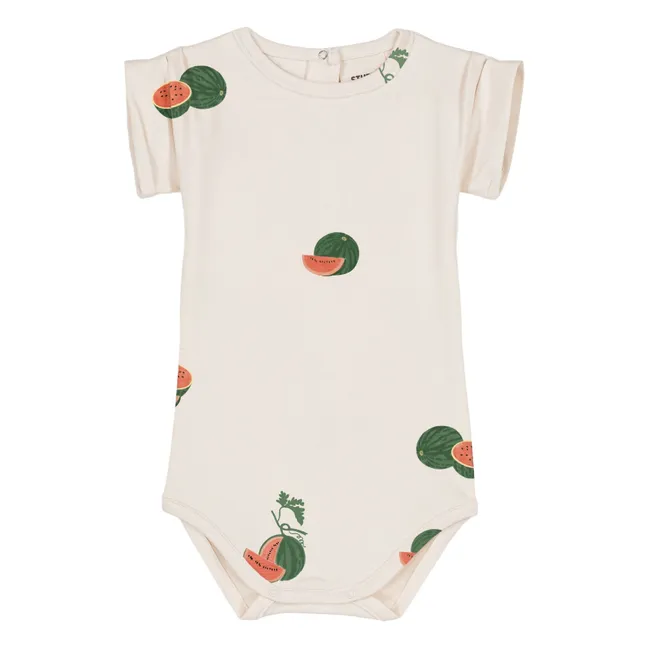 Body Bama Pastèques Coton Bio | Ecru
