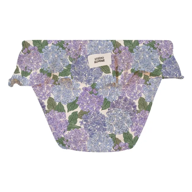 Culotte de Bain Mimi Fleurs Coton Bio | 	Lilas