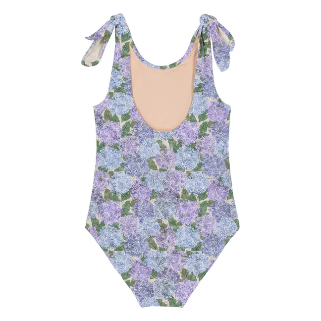 Roberta Fleurs Coton Bio Swimsuit | Lilac