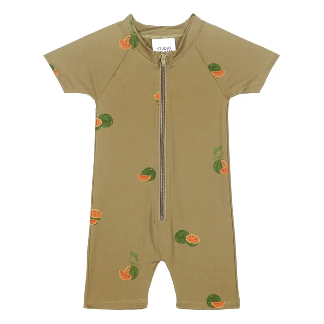 Combishort Anti-UV Lulu Watermelons Recycled Fibers | Khaki