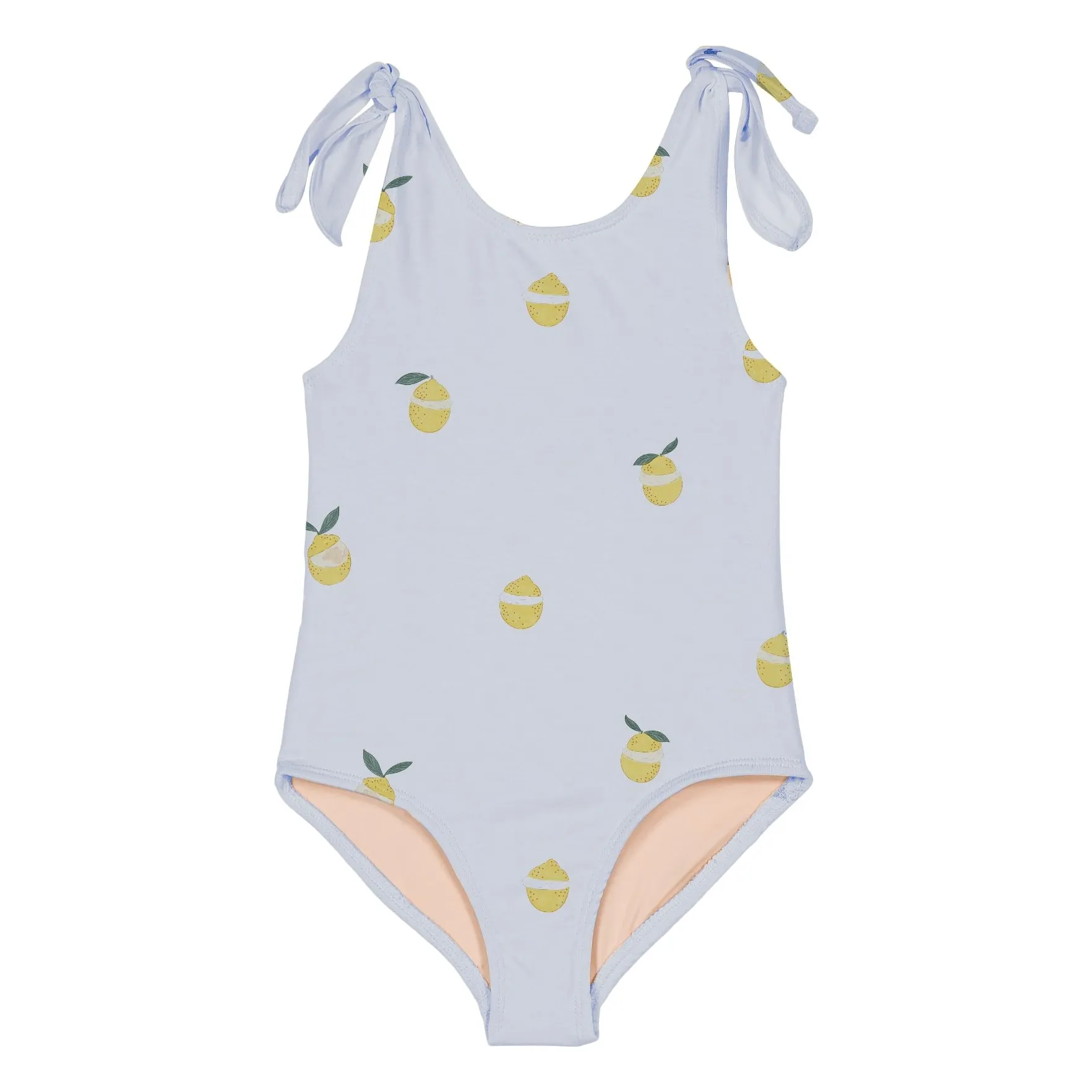 Maillot de Bain Roberta Citrons Coton Bio | Bleu Clair- Image produit n°0
