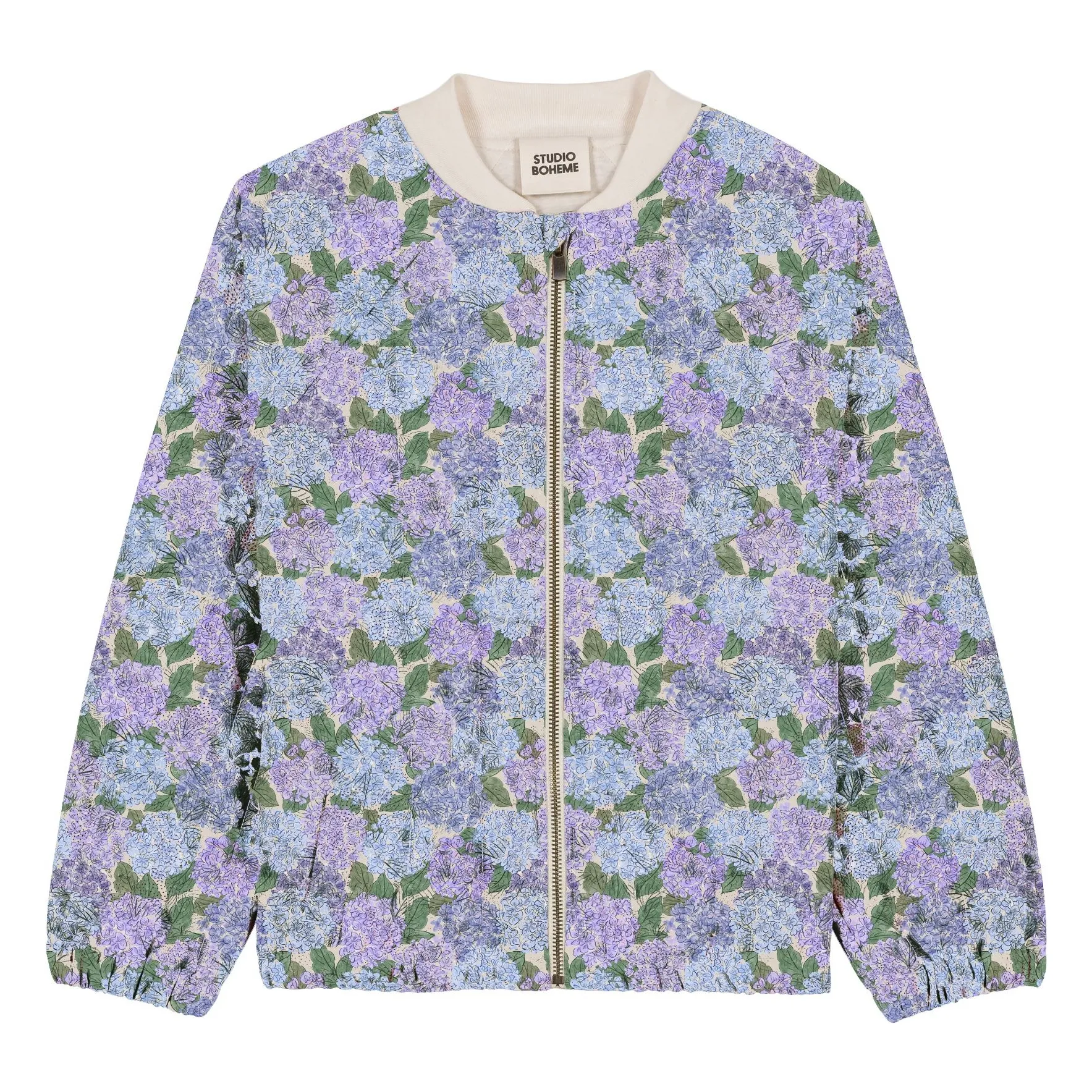 Studio Bohème Lilac Léon Flowers Organic Cotton Bomber
