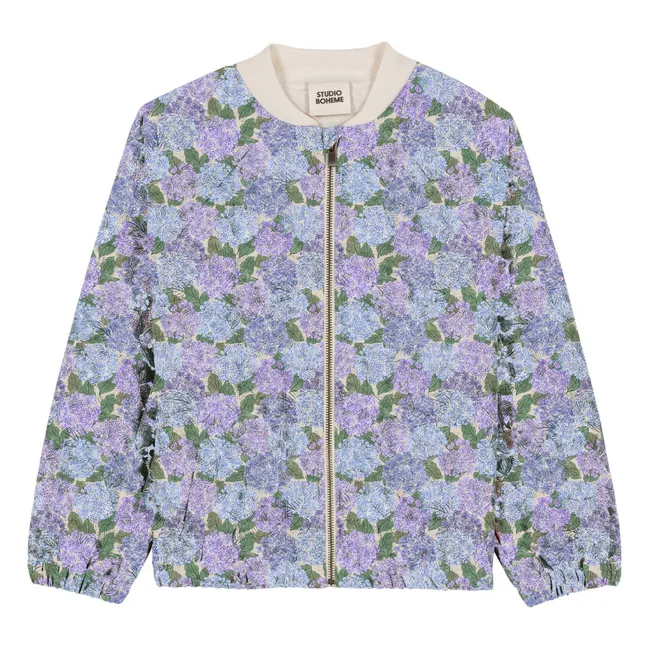 Bomber de algodón ecológico Léon Flowers | Lila