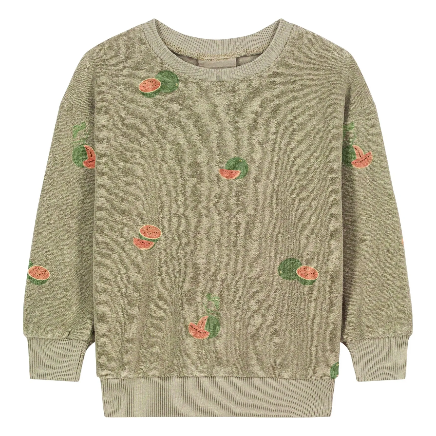 Studio Bohème Khaki Bart Watermelon Sweat Organic Cotton Sponge