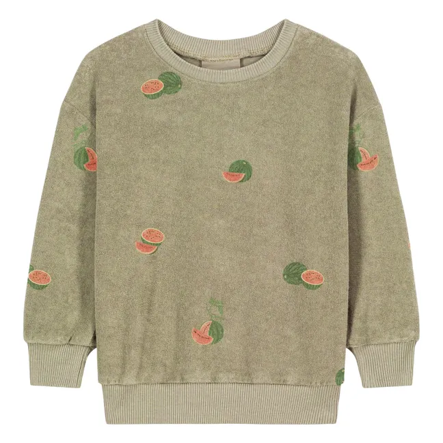Sudadera Bart Watermelon Algodón Ecológico Toalla | Khaki