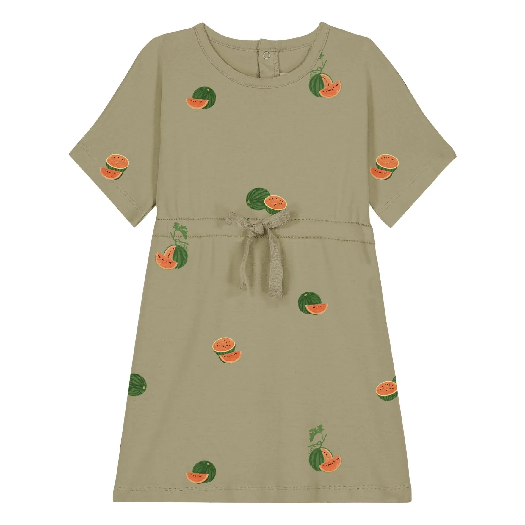 Robe Yogi Pastèques Coton Bio | Khaki- Image produit n°0