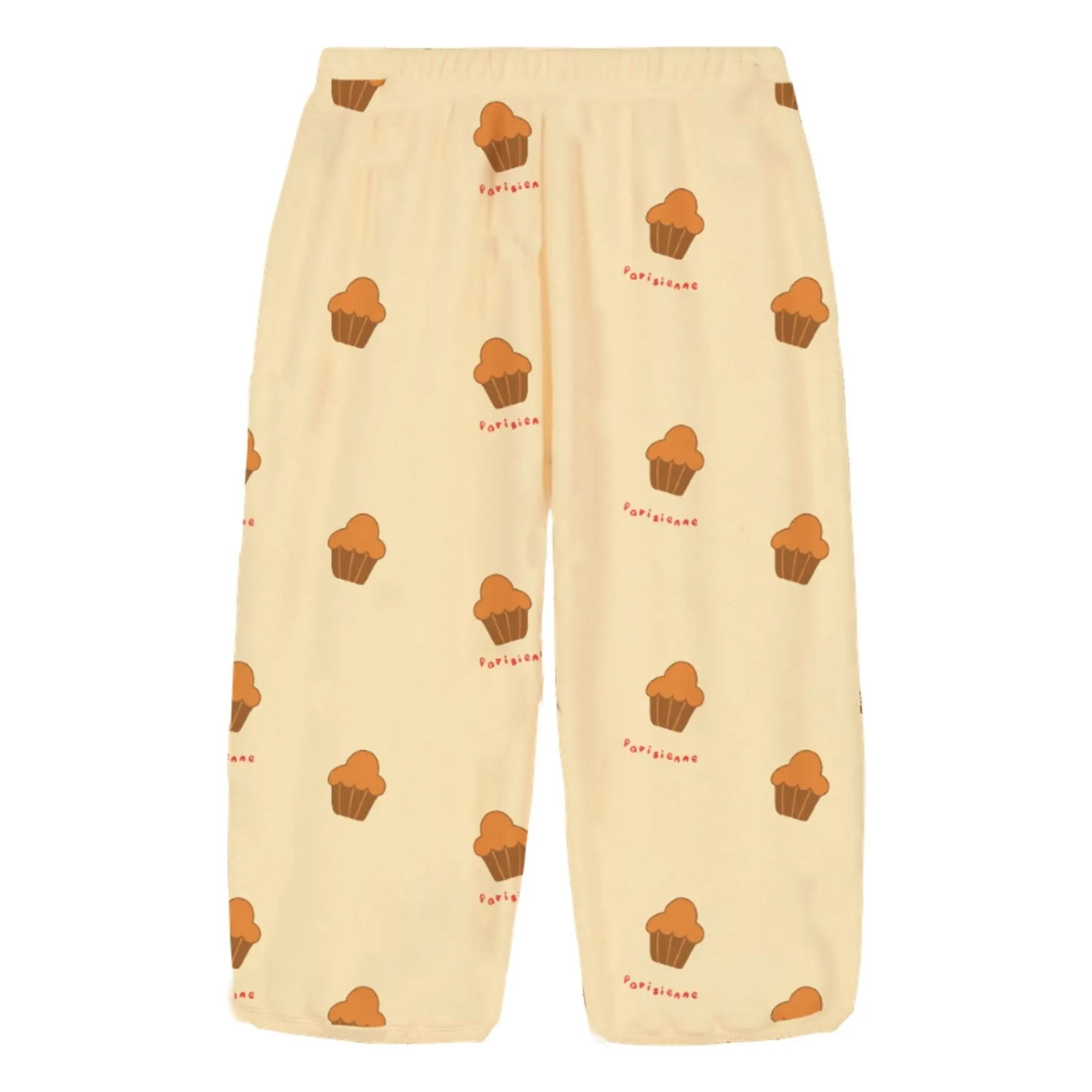 Studio Bohème Pale Yellow Porgy Brioches Organic Cotton Fleece Pants