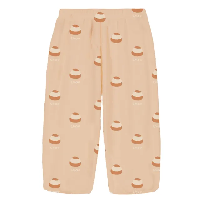 Pantalón polar de algodón orgánico Porgy Choux | Beige