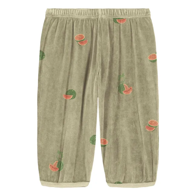 Pantaloni in spugna Porgy Watermelon | Khaki