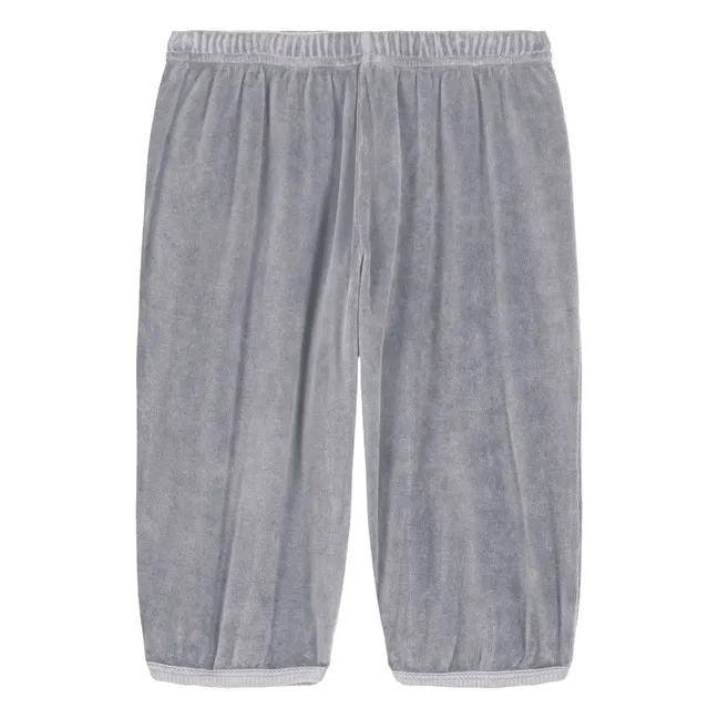 Porgy organic cotton terry pants | Grey blue
