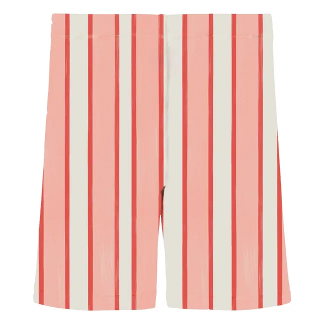 Cyclist Jeannie Striped Organic Cotton | Pink