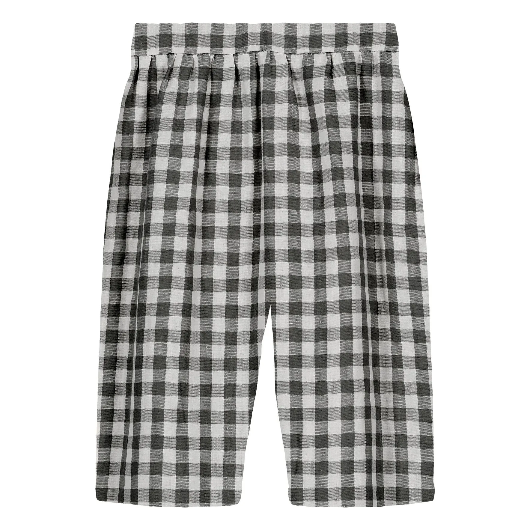 Studio Bohème Black Cousin Vichy Organic Cotton Gauze Pants
