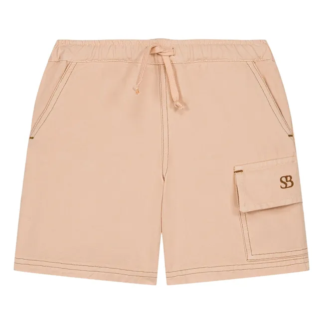 Bermuda Cargo Coton Bio | Beige