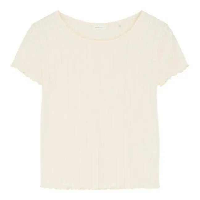 Camiseta Edie de algodón | Blanco Roto