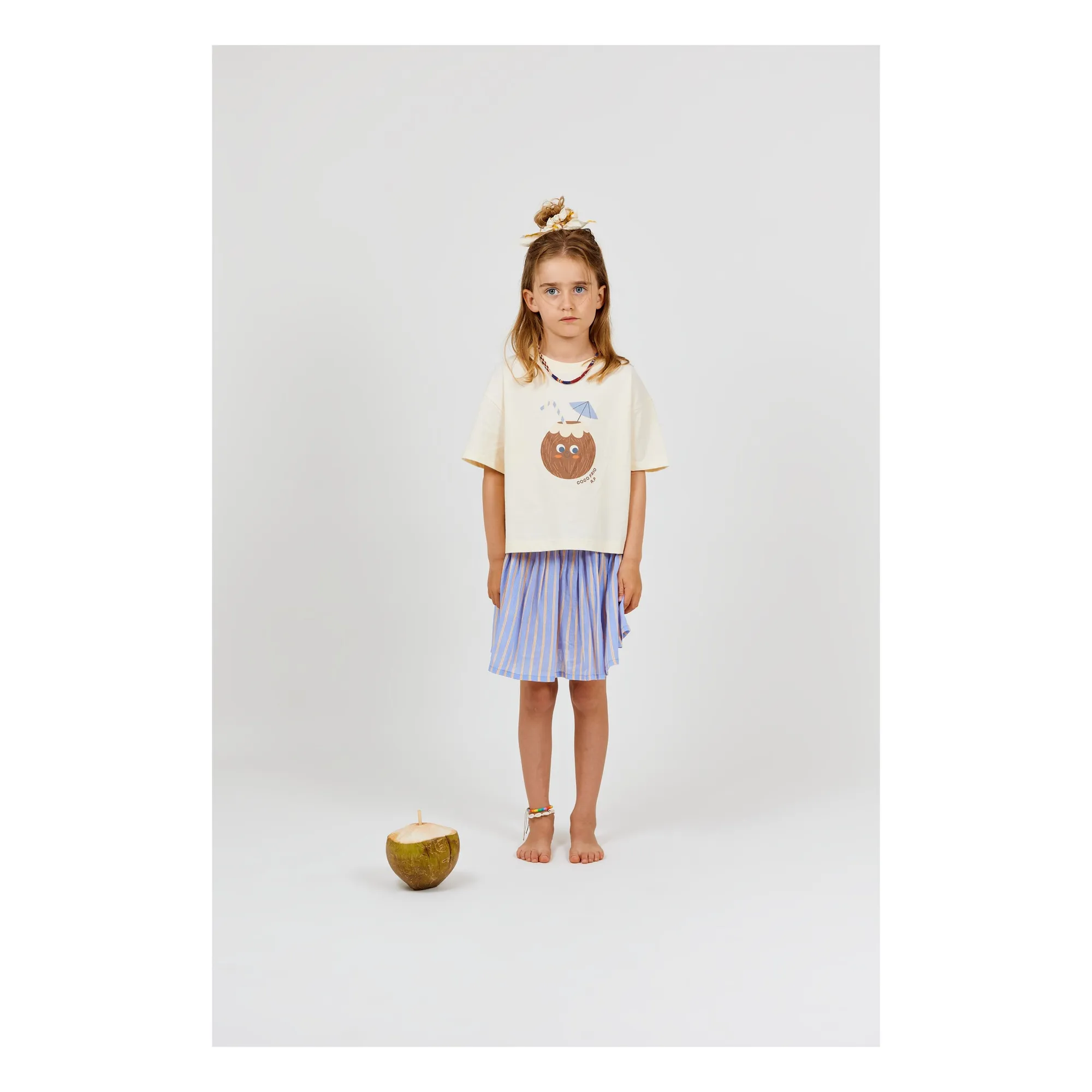 T-shirt Noix de Coco Coton Bio | Ecru- Image produit n°1