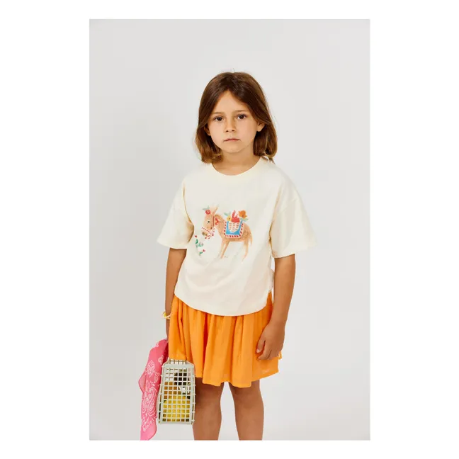 Camiseta Horse Algodón orgánico | Crudo