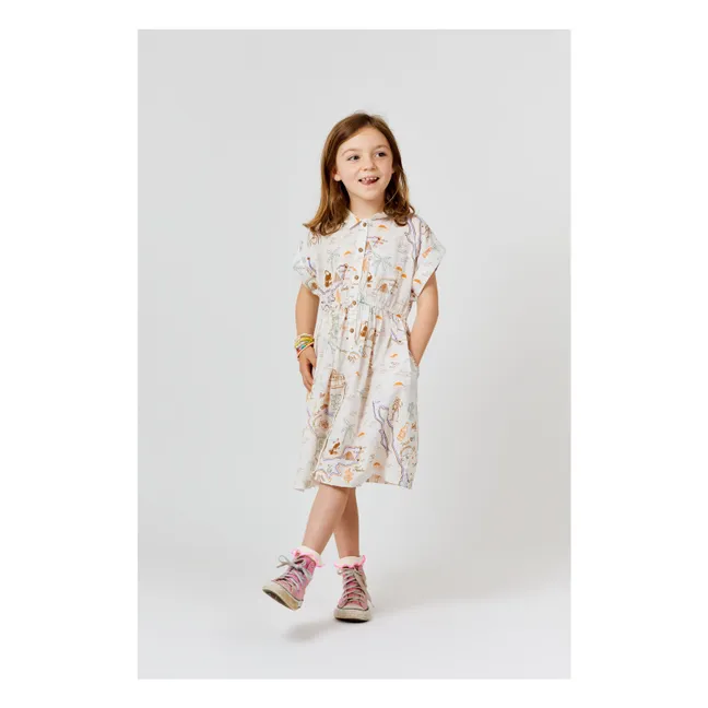 Robe Mexico Voile Coton Bio | Ecru