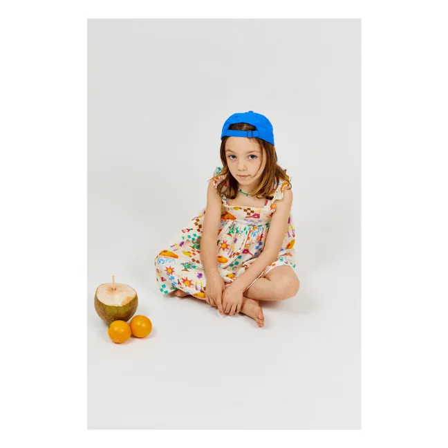 Pastor Popeline Apron Dress | Ecru