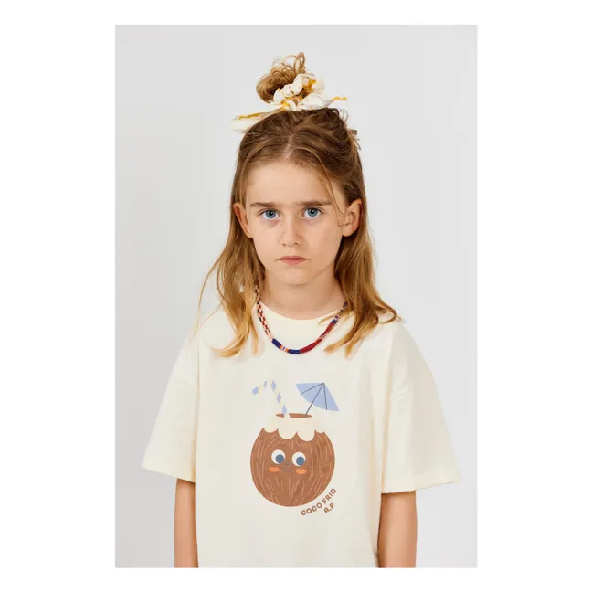 T-shirt Noix de Coco Coton Bio | Ecru