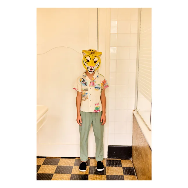 Pantalones lisos | Verde Kaki