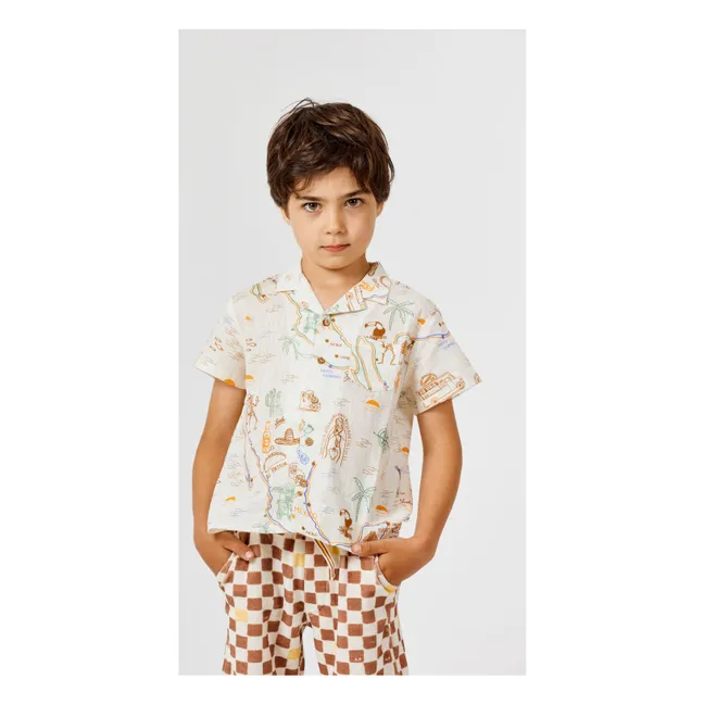 Chemise Pastor Voile Coton Bio | Ecru