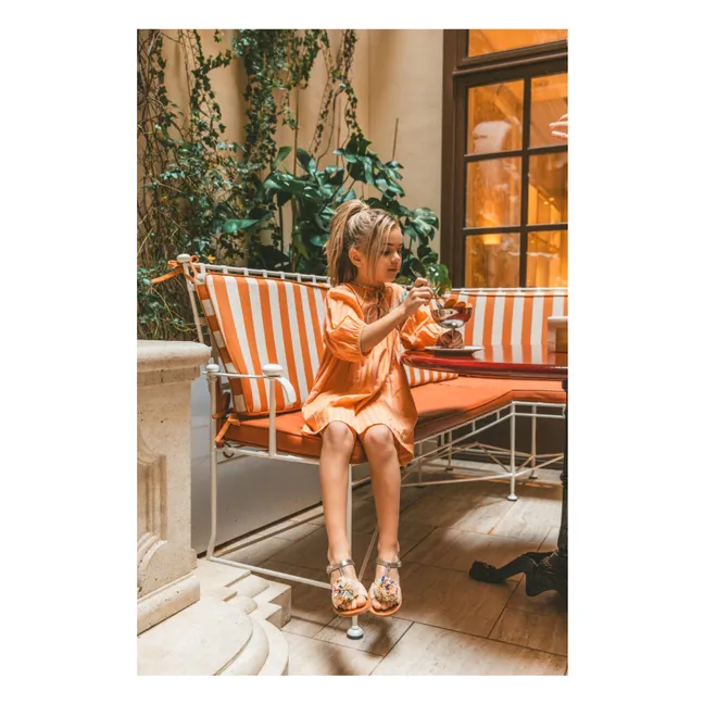 Sandales Pompom | Crème