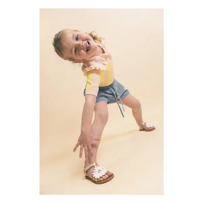 Sandales Plagette Big Flo | Or