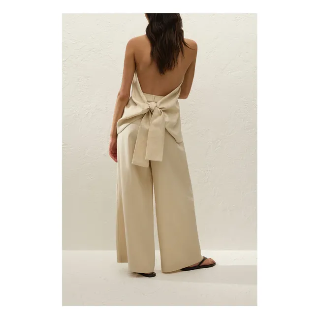 Sofia Linen Pants | Panna Cotta