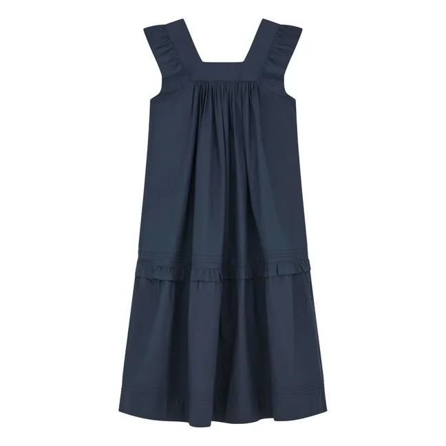 Robe Alina Coton | Bleu marine