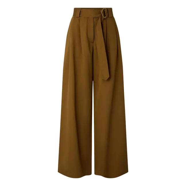 Pantalones de algodón Rive | Bronce