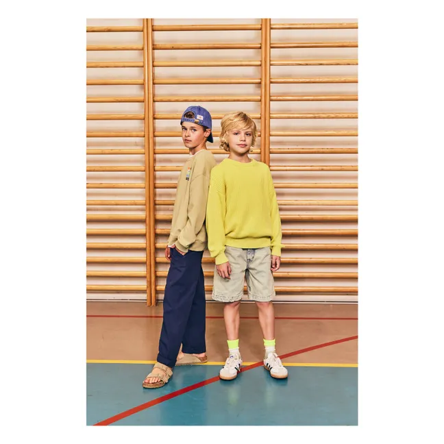 Sudadera de algodón reciclado Oscar Landscape | Khaki