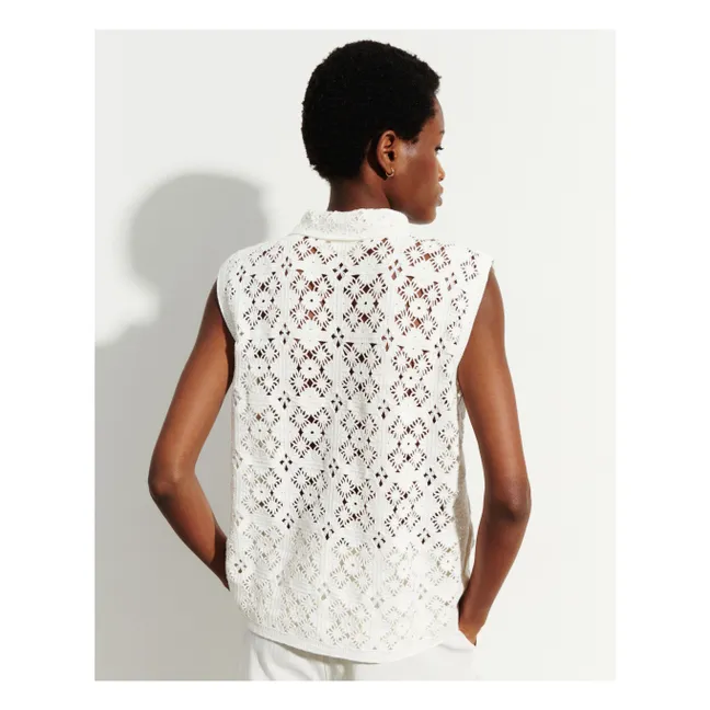 Chemise Sans Manches Coton | Naturel