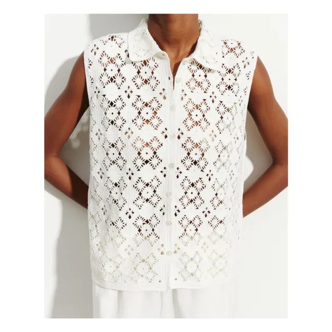 Chemise Sans Manches Coton | Naturel
