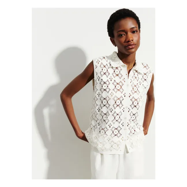 Chemise Sans Manches Coton | Naturel