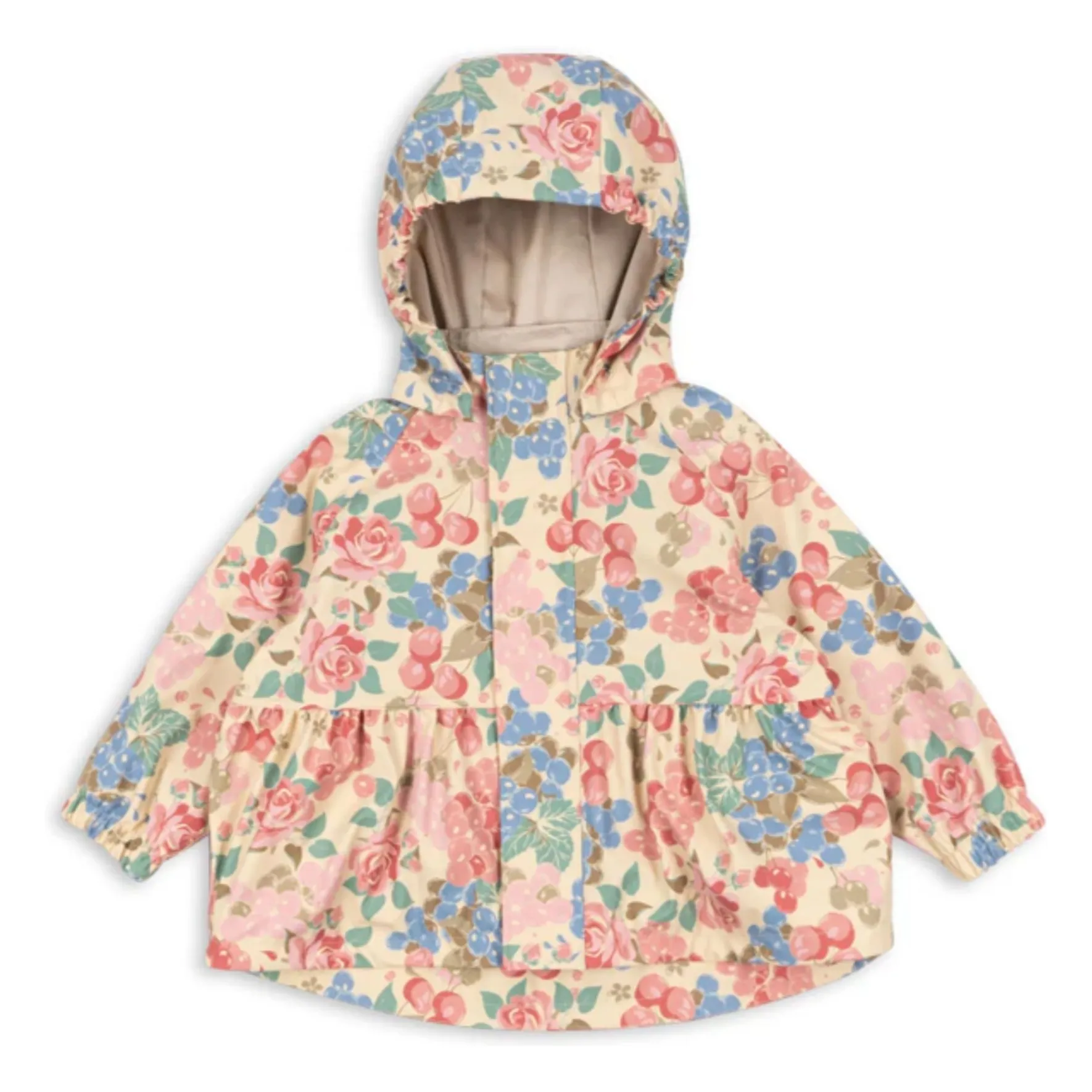 Konges Sløjd Beige Rainy Veste Imperméable Fleurie