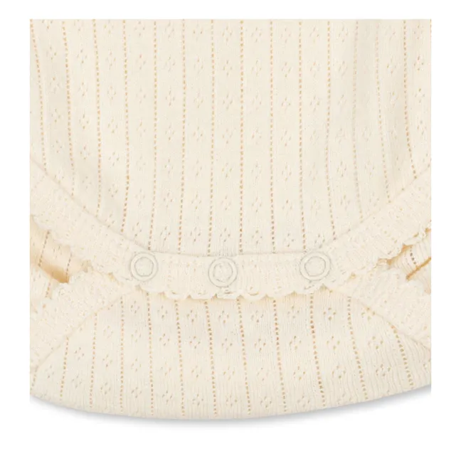 Body Côtelé Minnie Coton Bio | Ecru
