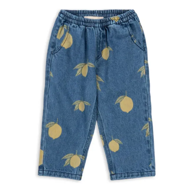 Jean Magot Citrons Coton Bio | Bleu