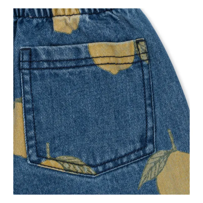 Jean Magot Citrons Coton Bio | Bleu