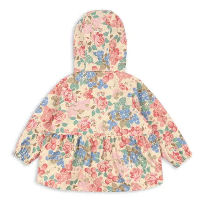 Veste Imperméable Rainy Fleurie | Beige