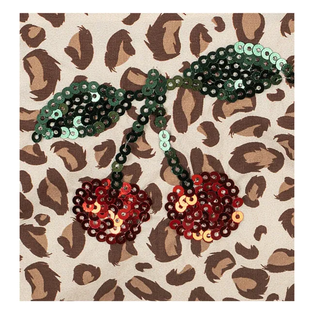 Sequins Leopard Bag | Brown