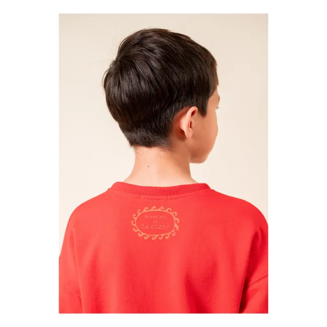 Sweat Chili Birinit Coton Bio | Rouge