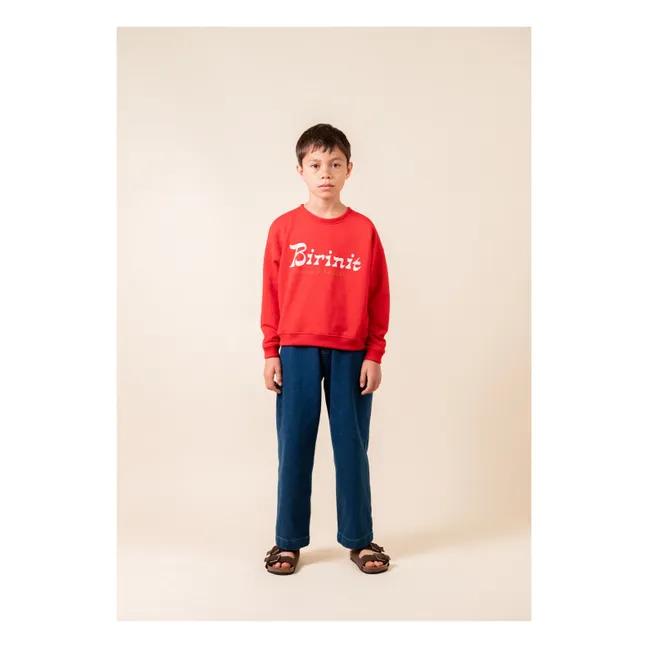 Sweat Chili Birinit Coton Bio | Rouge