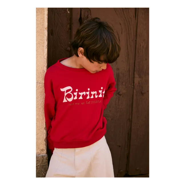 Sweat Chili Birinit Coton Bio | Rouge